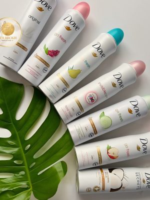 دئودورانت اسپری داو Dove – مجموعه کامل ضد تعریق ۴۸ ساعته Dove Deodorant Spray Collection (48H Protection)