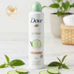 اسپری ضدتعریق داو مدل Go Fresh رایحه خیار و چای سبز 48 ساعته 250میل
